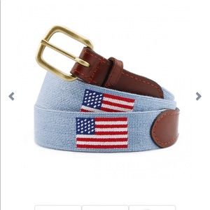 Smathers & Branson American Flag (Antique Blue) Needlepoint Belt Size 38